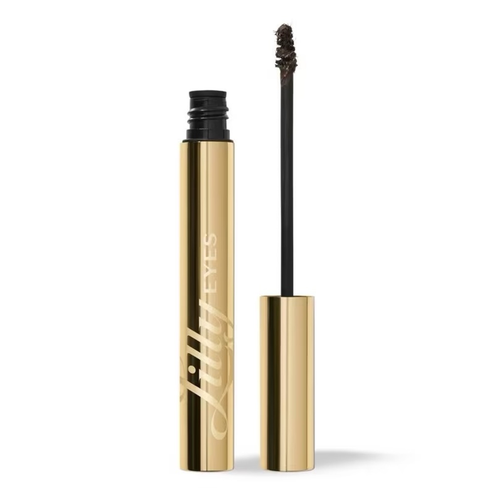 BNIB Lilly Lashes All The Fills 3D Brow Tinted Fiber Gel - Dark Brown